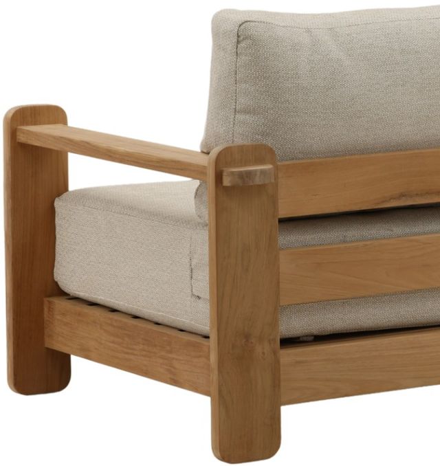 Dovetail Furniture Julie Fairfax Natural/Taupe Olefin/Wooden Outdoor Sofa-4