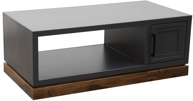 Legends Home Nora Seal Skin Cocktail Table with Whiskey Base-0