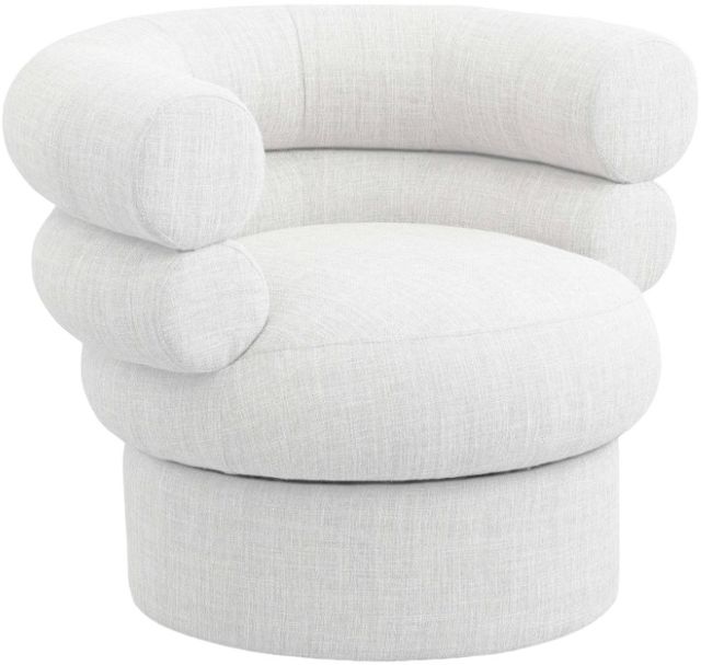 Meridian Furniture Valentina Cream Swivel Accent Chair-0