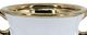 A & B Home Gold/White Ceramic Flower Vase with Gold Electroplating-1