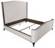 Michael Amini® Paris Chic Espresso Upholstered California King Panel Bed-2