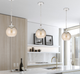 Cal® Lighting & Accessories Rochelle Chrome Pendant-2