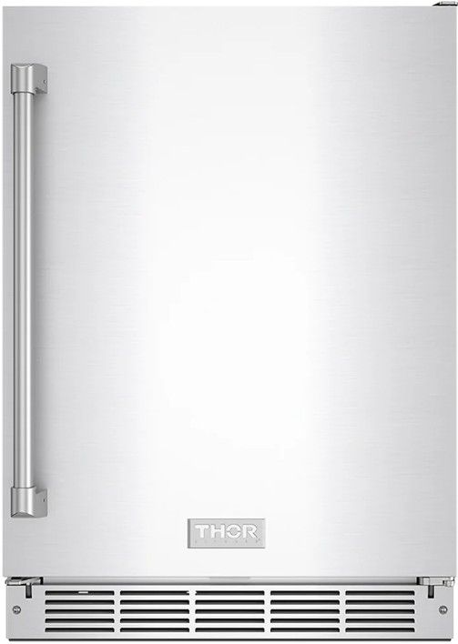 Thor Kitchen Gordon Ramsay Collection 24” 5 Cu. Ft. Stainless Steel Built-In Undercounter Outdoor Beverage Cooler-0