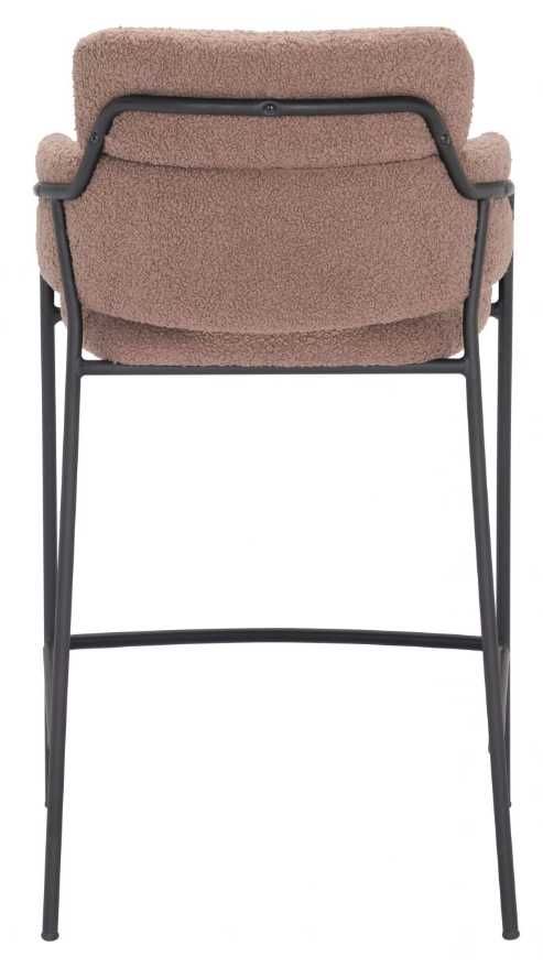 Zuo® Modern Marcel 2-Piece Black/Brown Counter Stool Set-3