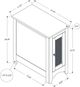 Monarch Specialties Inc. Washed Grey Veneer Narrow Side Table-1