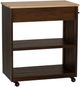 Linon Giovanna Natural/Walnut Kitchen Cart-4