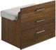 Elements International Malibu Walnut Dressing Table-5