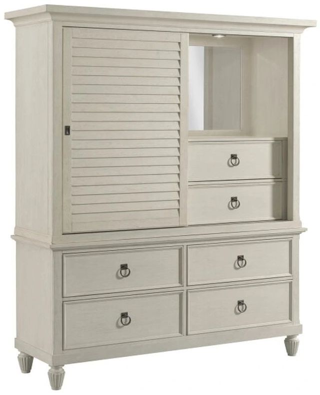 American Drew® Grand Bay Complete White Media Wardrobe-3