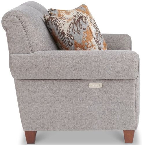 La-Z-Boy® Bennett duo® Pewter Power Reclining Loveseat-1