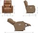 La-Z-Boy® Maddox Fossil Power Rocking Recliner with Headrest and Lumbar-2