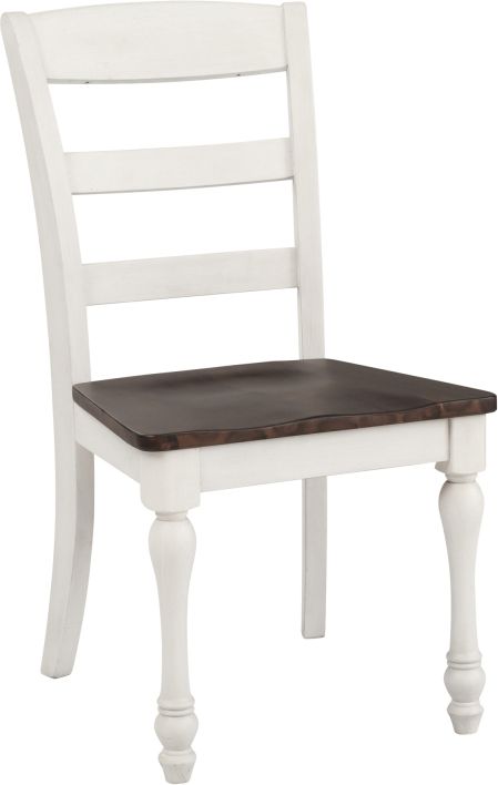 Coaster® Madelyn 5-Piece Coastal White/Dark Cocoa Dining Set-3