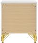 Coaster® Lucia White 2-Drawer Nightstand-4