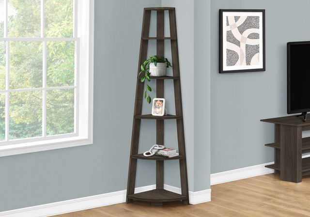 Monarch Specialties Inc. Brown Oak Bookcase-1