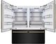 ZLINE Autograph Edition 72" 39.6 Cu. Ft. Black Stainless Steel Built-In French Door Refrigerator with Water Dispensers, Ice Makers, and Polished Gold Accents-4