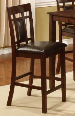 Lifestyle 2-Piece Espresso Pub Chair Set
