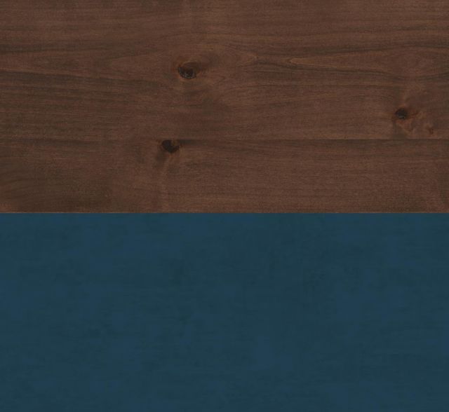 Legends Home Real Cozy Liberty Blue Denim/Whiskey Fireplace Mantel-3