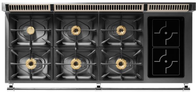 Viking® Tuscany 66" Nantucket Pro Style Dual Fuel Range with 2 Induction-3