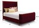 Wesley Allen Customizable Broadway California King Upholstered Panel Bed-1