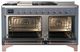 Ilve® Majestic III 60" Blue Gray Pro Style Dual Fuel Natural Gas Range with Griddle and Copper Trim-1