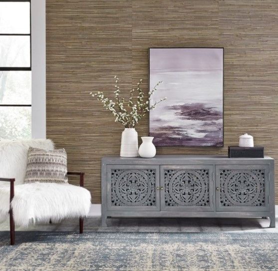 Liberty Furniture Marisol Soft Wash Gray Accent TV Stand-1