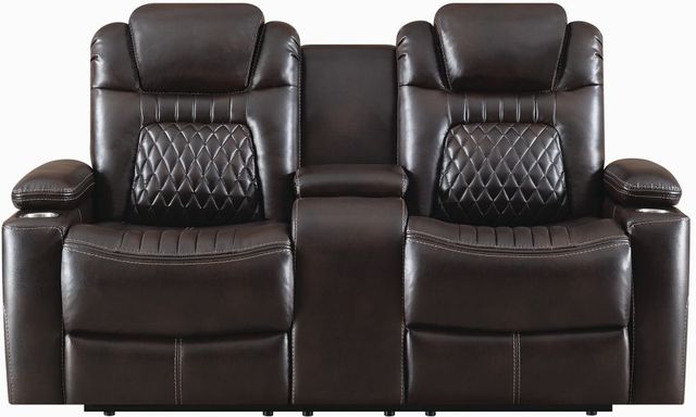 Coaster® Korbach 2-Piece Espresso Power Headrest Reclining Living Room Set-2