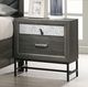 Furniture of America® Voleta 4-Piece Gray Queen Bedroom Set-2