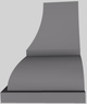 Vent-A-Hood® Designer Series 54" Gunsmoke Wall Mounted Range Hood-4