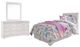 Signature Design by Ashley® Anarasia 3-Piece White Twin Sleigh Headboard Bedroom Set-0