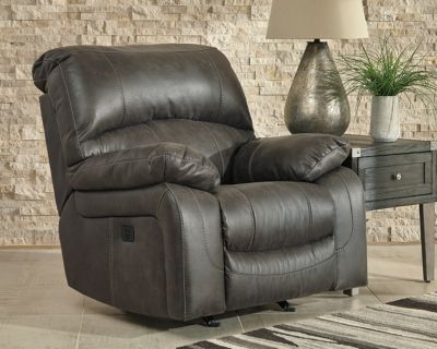 Signature Design by Ashley® Dunwell Steel Power Rocker Recliner-3