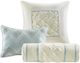 Olliix by Madison Park Laurel 7 Piece Seafoam King Tufted Comforter Set-2