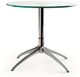Stressless® by Ekornes® Urban Glass Top Small Table with Metal Base-0