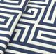 A & B Home Navy/White 50"x60" Acrylic Greek Key Jacquard Throw Blanket-1
