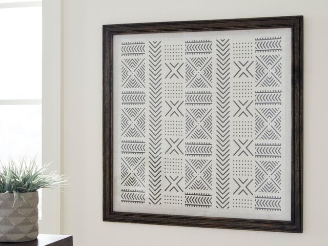 Signature Design by Ashley® Jonthrone Black/White Wall Art-2