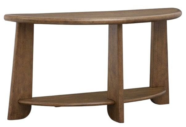 Magnussen Home® Tanner Tawny Brown Demilune Sofa Table-2