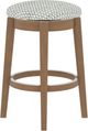 Canadel Gourmet Oak Washed Upholstered Swivel Stool-0