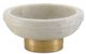 Currey & Company Valor White/Brass Small Bowl-0