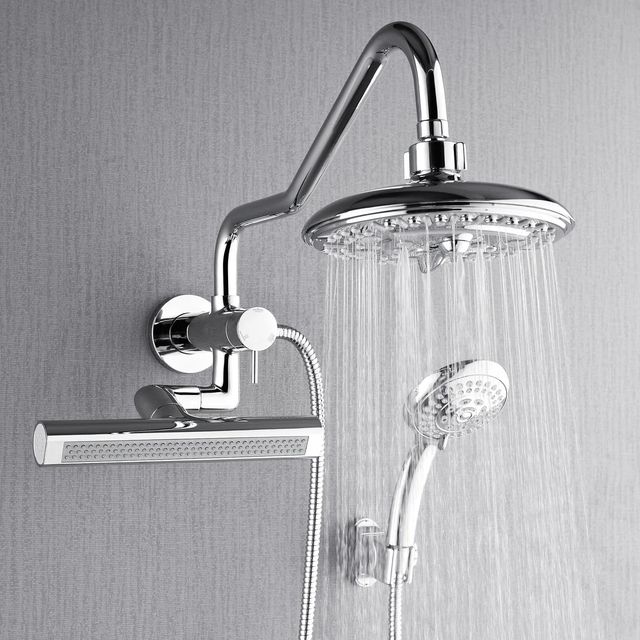 Forno Acqua AcquaFALL Mini Polished Chrome 8" Retrofit Shower System-4