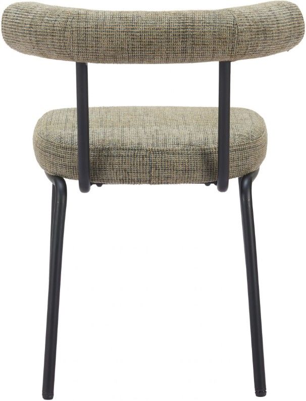Zuo® Modern Kede 2-Piece Black/Green Tweed Dining Side Chair Set-3