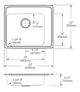 Elkay Lustertone® Classic Lustrous Satin Stainless Steel 25" x 22" x 6" 4-Hole Single Bowl Drop-in Classroom ADA Sink-1
