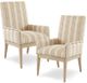 Olliix by Madison Park Natural Set of 2 Rika High Back Dining Arm Chairs-4