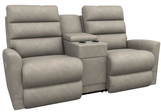 La-Z-Boy® Liam Pebble Power Wall Reclining Loveseat with Console, Headrest, and Lumbar-0