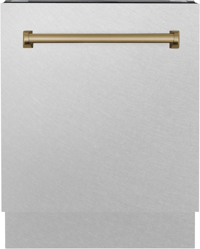 ZLINE Autograph Edition 24" Satin Stainless Steel Built In Dishwasher-0