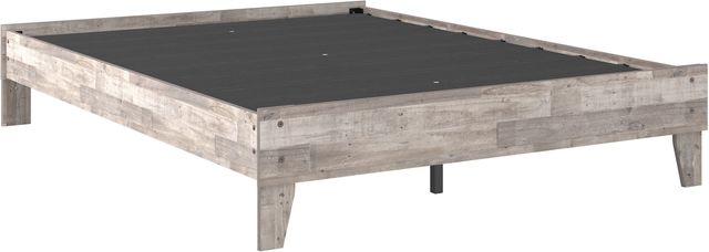 Signature Design by Ashley® Neilsville 5-Piece Whitewash Queen Platform Bed Set-1