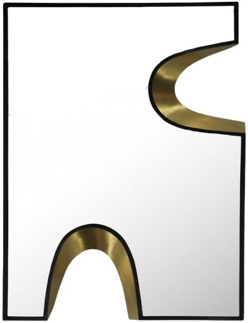 Meridian Furniture Soleil Black/Gold Mirror-0