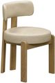 TOV Furniture Odessa Taupe Leather Dining Chair-0