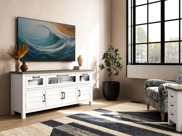 Riverside Furniture Cora Cloud/Fog Entertainment Console-1