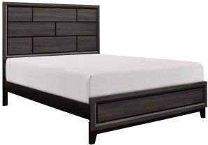 Mazin Furniture Davi Gray Queen Bed-1