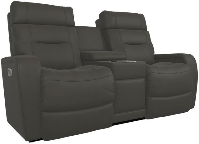 La-Z-Boy® Baron Mineral Leather Power Wall Reclining Loveseat with Console and Headrest-0