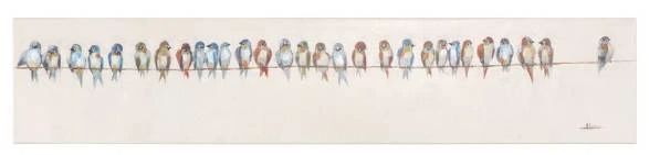 YHD Birds on a Wire IV Wall Art-0