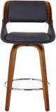 Inspire™ Hudson Swivel Black/Walnut 26" Counter Stool-3